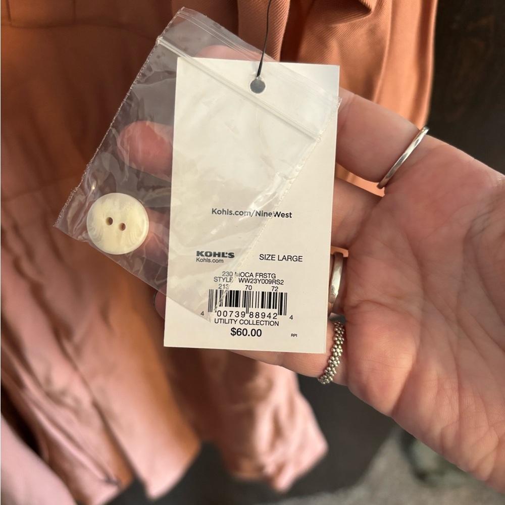 Rust Button-Down Dress - Picture 3 of 3